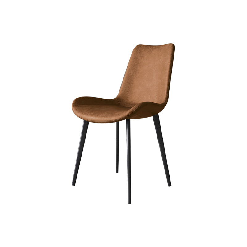 Industrial Upholstered Armless Chair Dining Room Parsons Side Chair