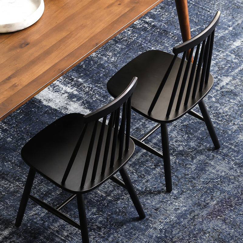 Dining Room Armless Dining Chair Home Slat Back Solid Wood Chair