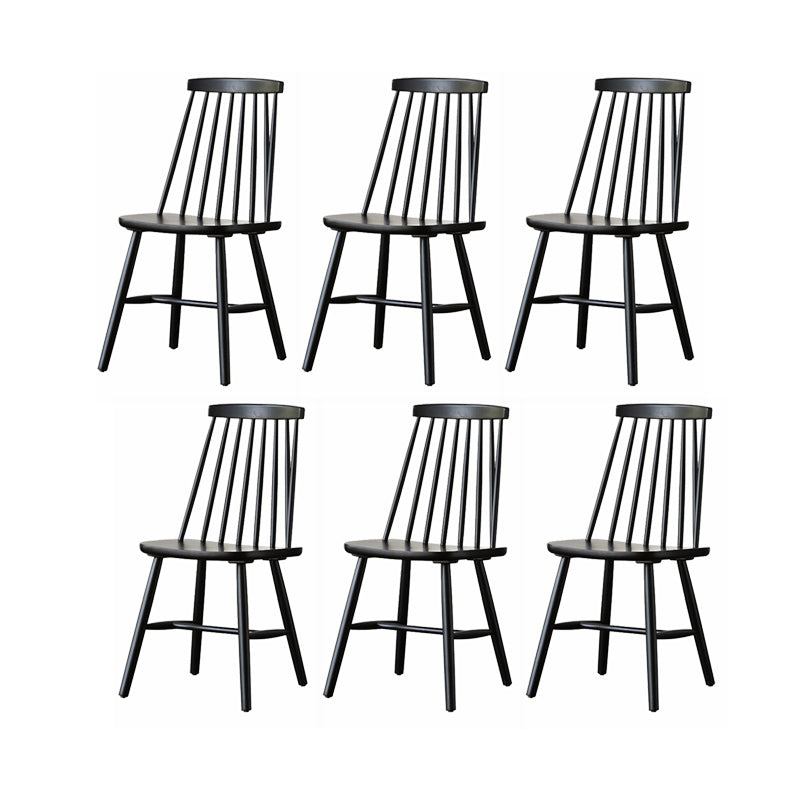 Dining Room Armless Dining Chair Home Slat Back Solid Wood Chair