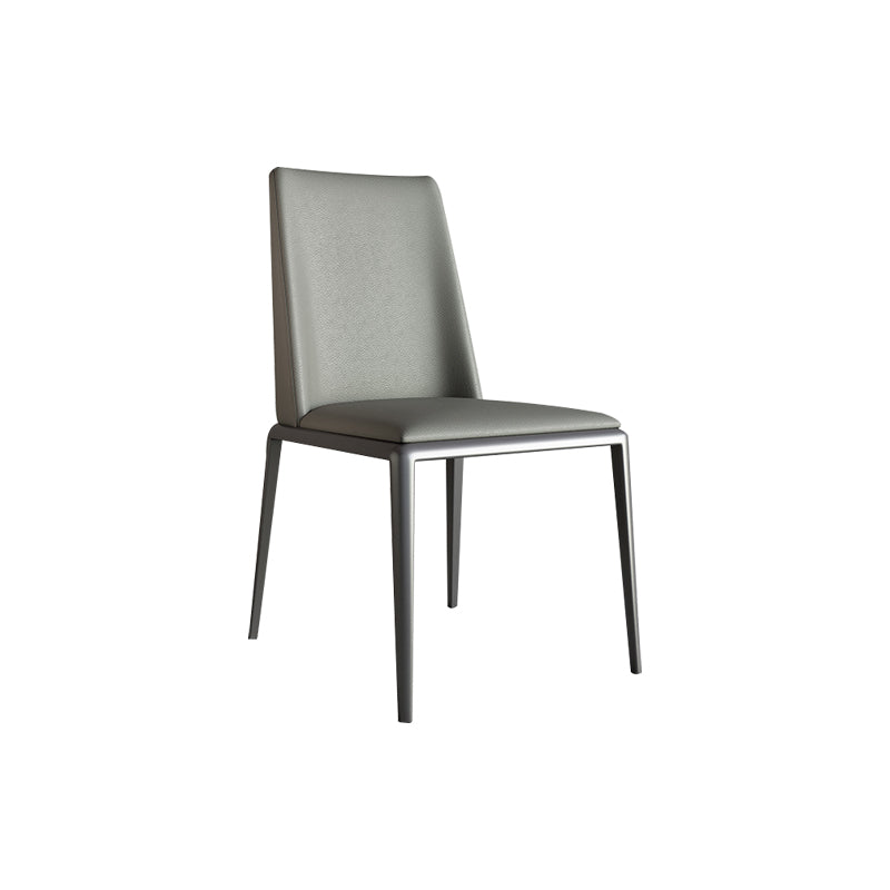 Industrial Upholstered Armless Chair Kitchen Parsons Dining Chair