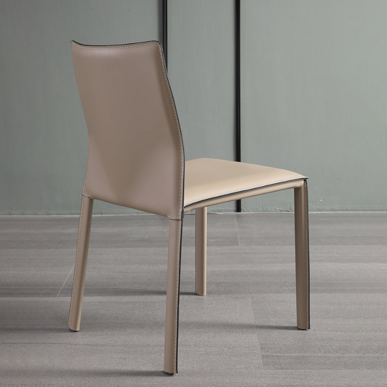 Dining Room Armless Chair Home Faux Leather Parsons Dining Chair