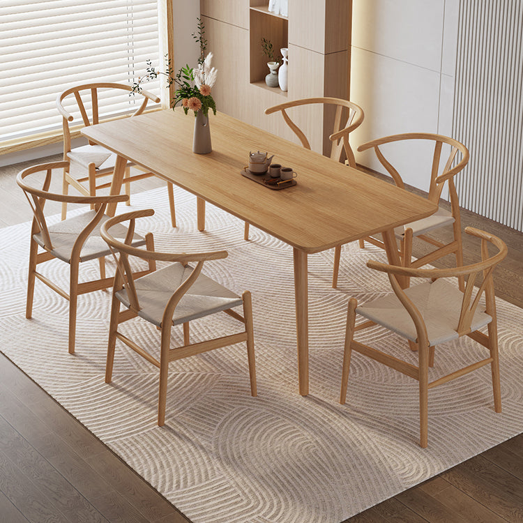 Solid Wood Furniture with Chairs 1/2/3/5 Pcs Modern Dinette Set for Home Use