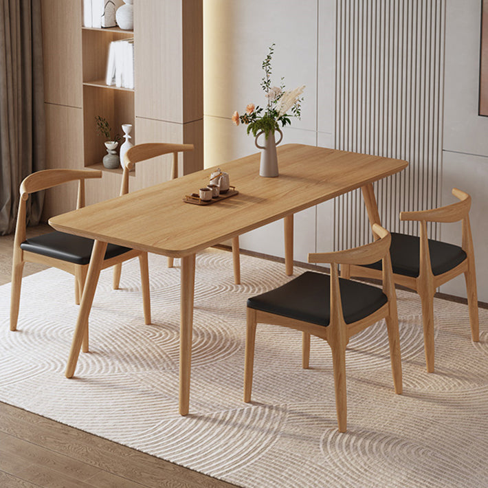 Solid Wood Furniture with Chairs 1/2/3/5 Pcs Modern Dinette Set for Home Use