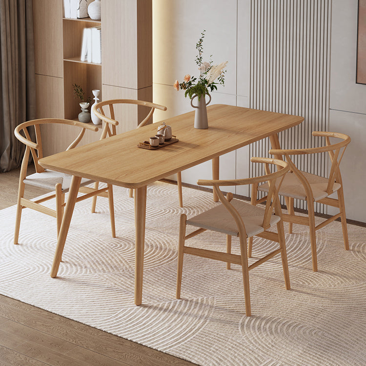 Solid Wood Furniture with Chairs 1/2/3/5 Pcs Modern Dinette Set for Home Use