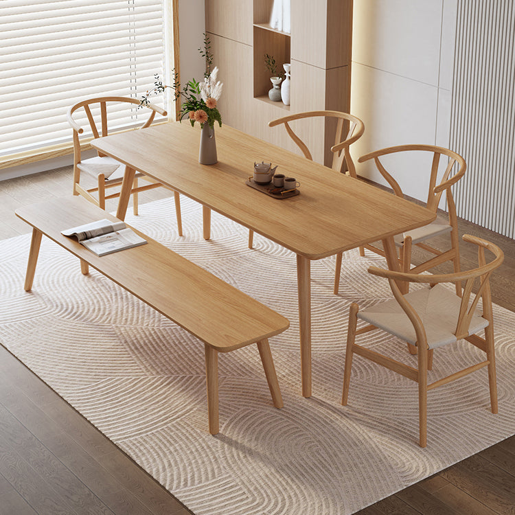 Solid Wood Furniture with Chairs 1/2/3/5 Pcs Modern Dinette Set for Home Use