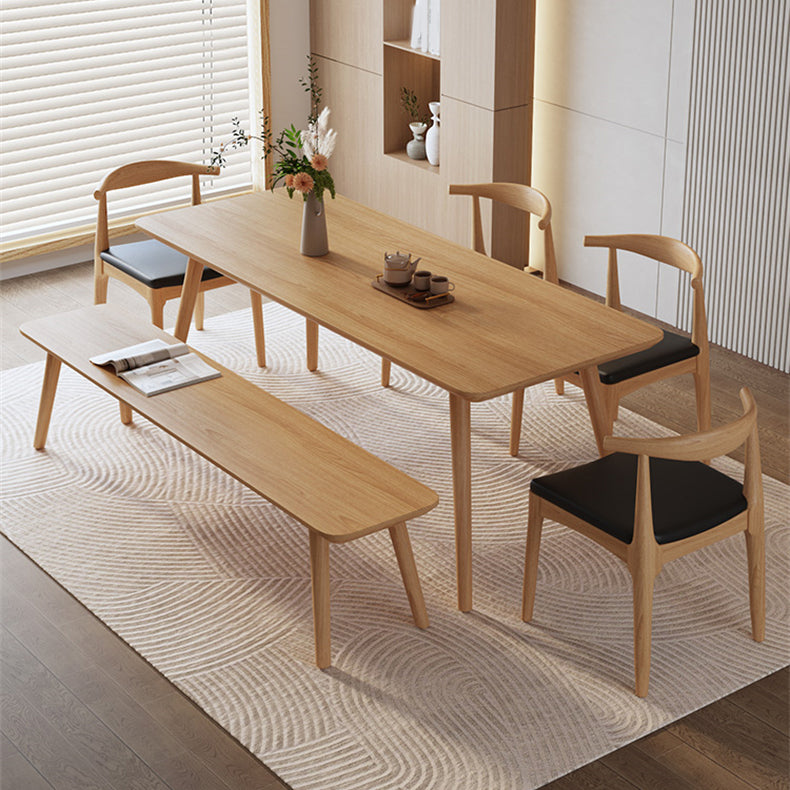 Solid Wood Furniture with Chairs 1/2/3/5 Pcs Modern Dinette Set for Home Use
