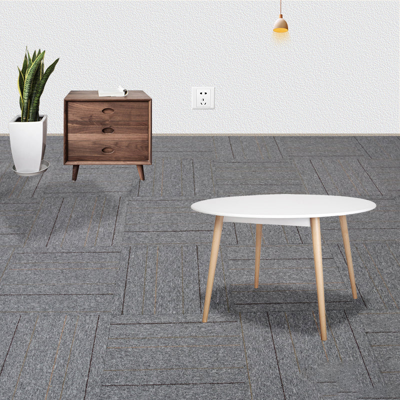 Indoor Carpet Floor Tile Level Loop Non-Skid Fire Resistant Living Room