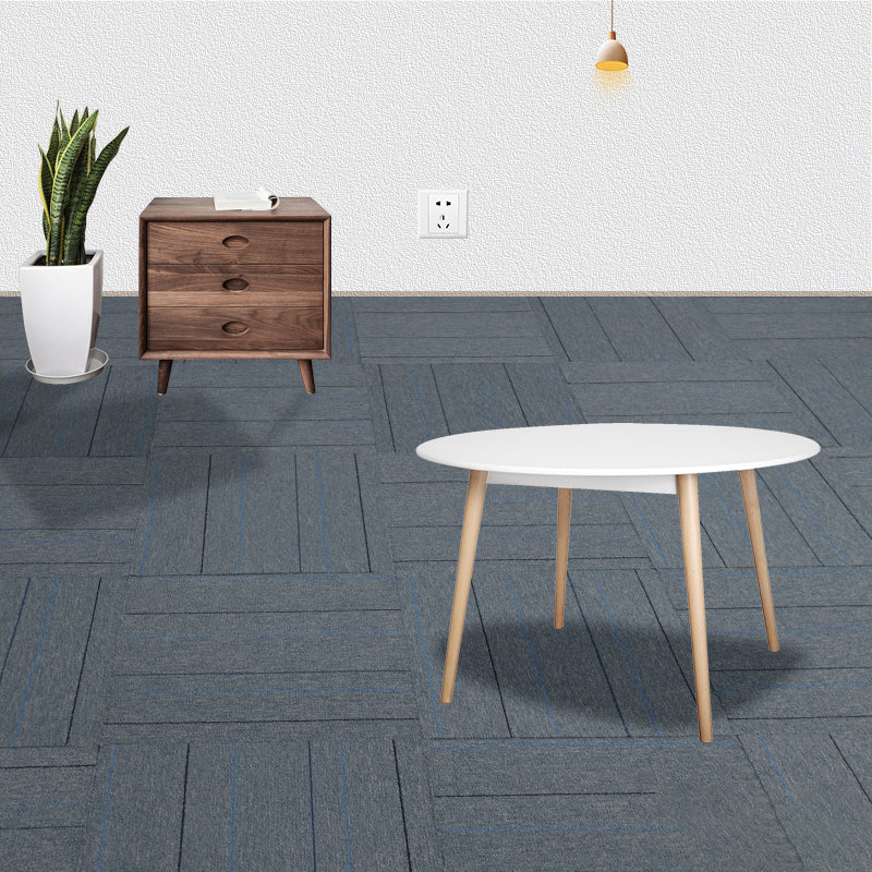 Indoor Carpet Floor Tile Level Loop Non-Skid Fire Resistant Living Room