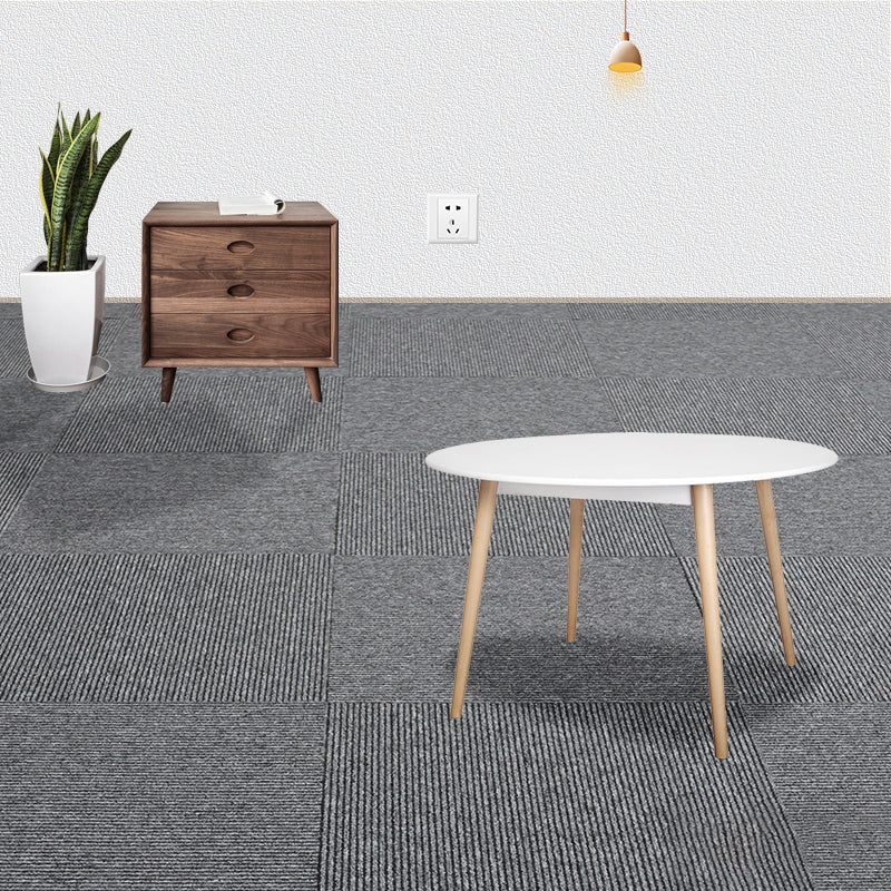 Indoor Carpet Floor Tile Level Loop Non-Skid Fire Resistant Living Room