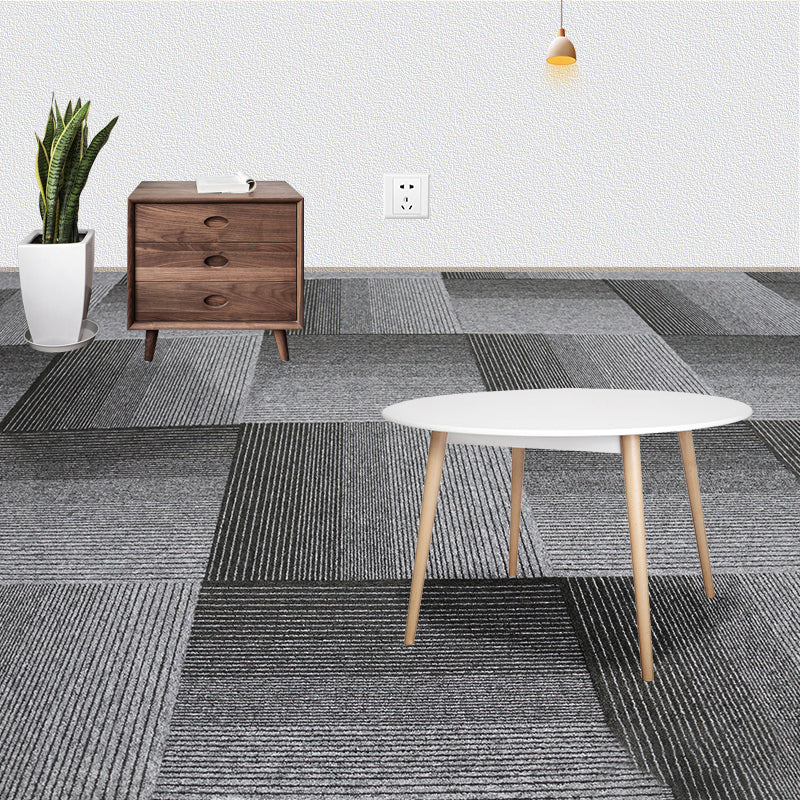 Indoor Carpet Floor Tile Level Loop Non-Skid Fire Resistant Living Room