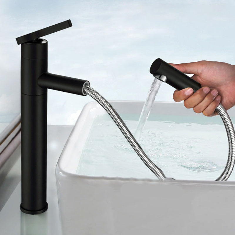 Swivel Spout Bathroom Sink Faucet with Single Handle Brass Faucet