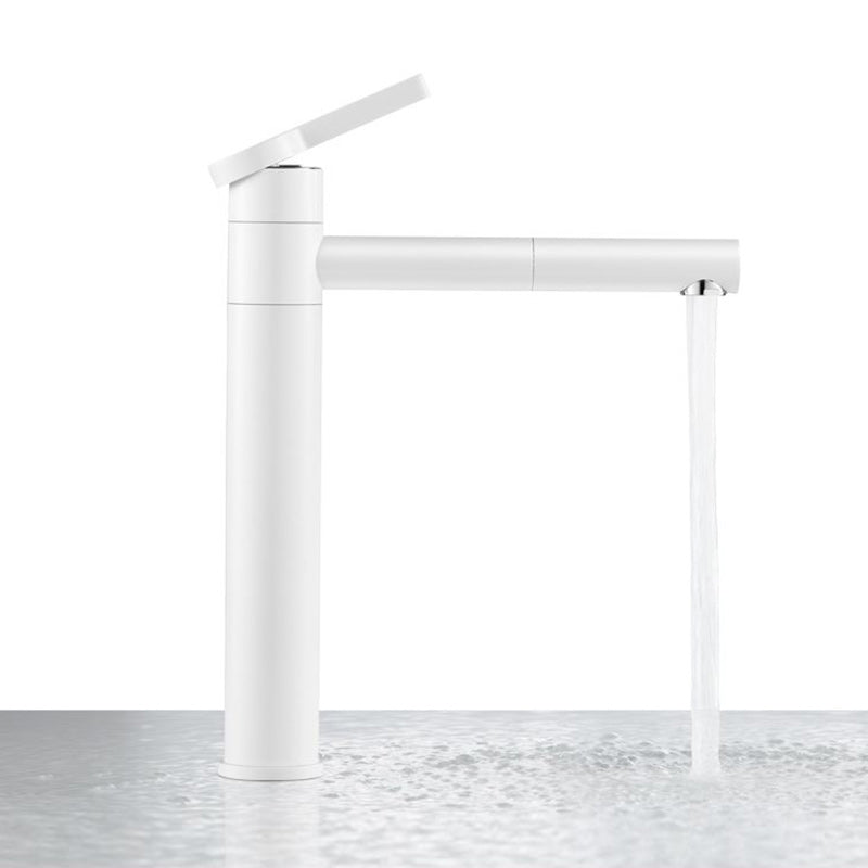 Swivel Spout Bathroom Sink Faucet with Single Handle Brass Faucet