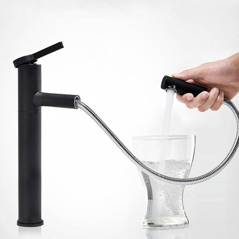Swivel Spout Bathroom Sink Faucet with Single Handle Brass Faucet