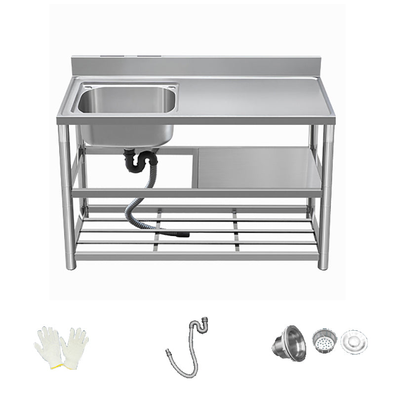 Modern Style Kitchen Sink All-in-one Stainless Steel Kitchen Sink with Drain Assembly
