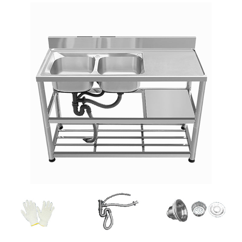 Modern Style Kitchen Sink All-in-one Stainless Steel Kitchen Sink with Drain Assembly
