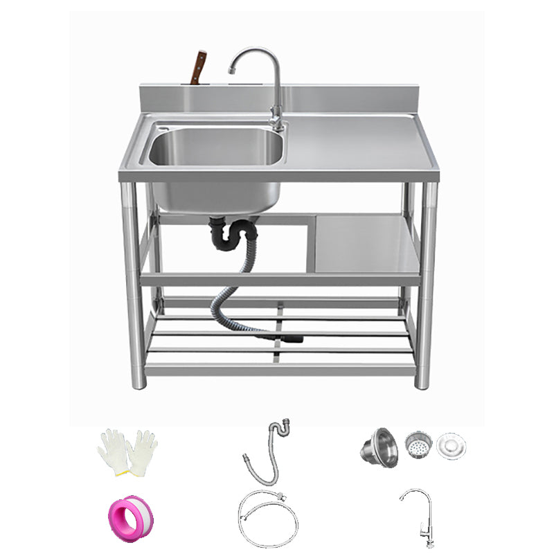 Modern Style Kitchen Sink All-in-one Stainless Steel Kitchen Sink with Drain Assembly