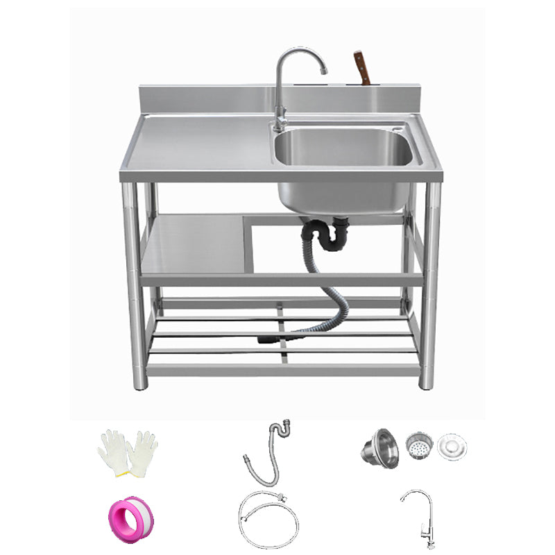 Modern Style Kitchen Sink All-in-one Stainless Steel Kitchen Sink with Drain Assembly