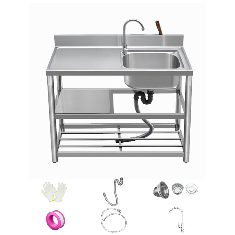 Modern Style Kitchen Sink All-in-one Stainless Steel Kitchen Sink with Drain Assembly