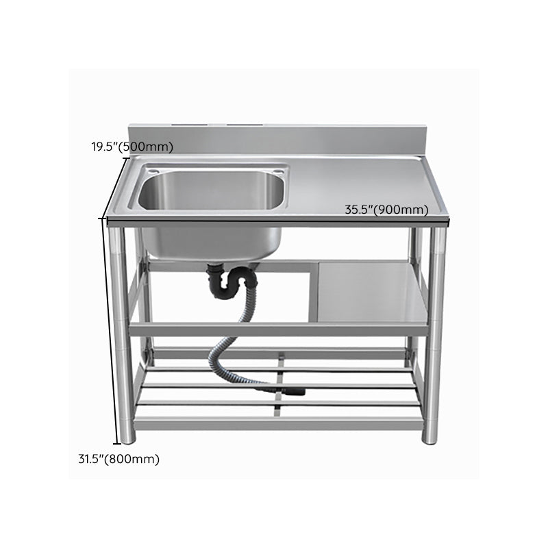 Modern Style Kitchen Sink All-in-one Stainless Steel Kitchen Sink with Drain Assembly