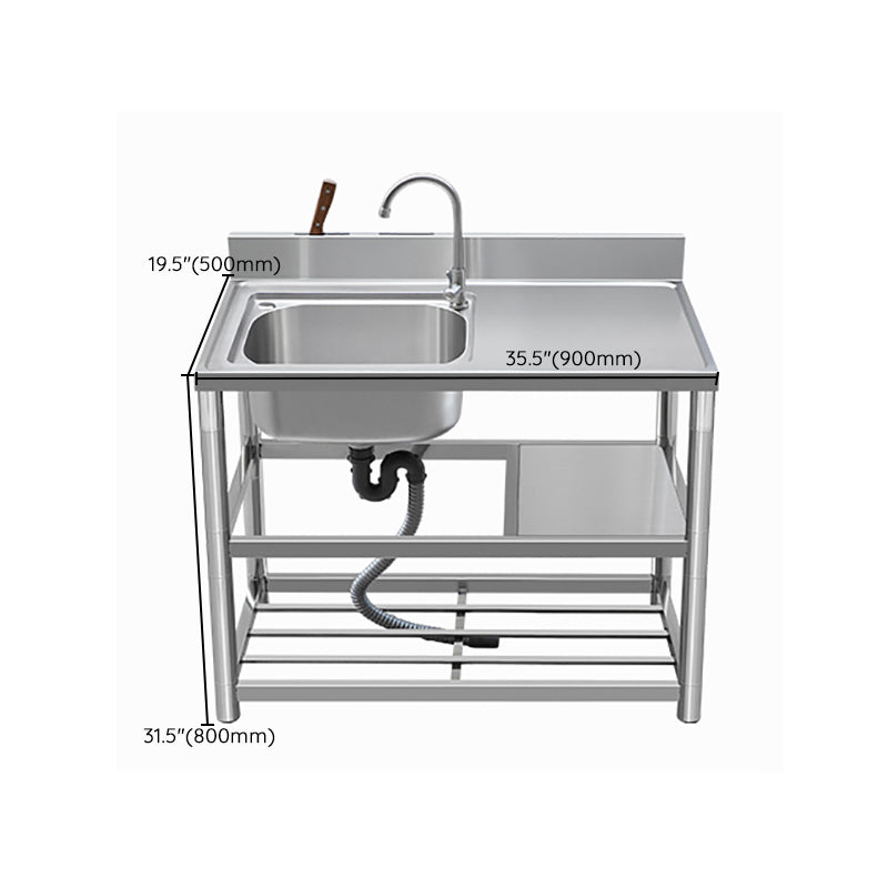 Modern Style Kitchen Sink All-in-one Stainless Steel Kitchen Sink with Drain Assembly