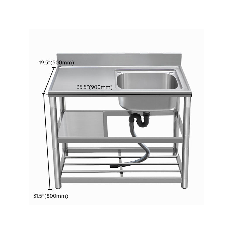 Modern Style Kitchen Sink All-in-one Stainless Steel Kitchen Sink with Drain Assembly