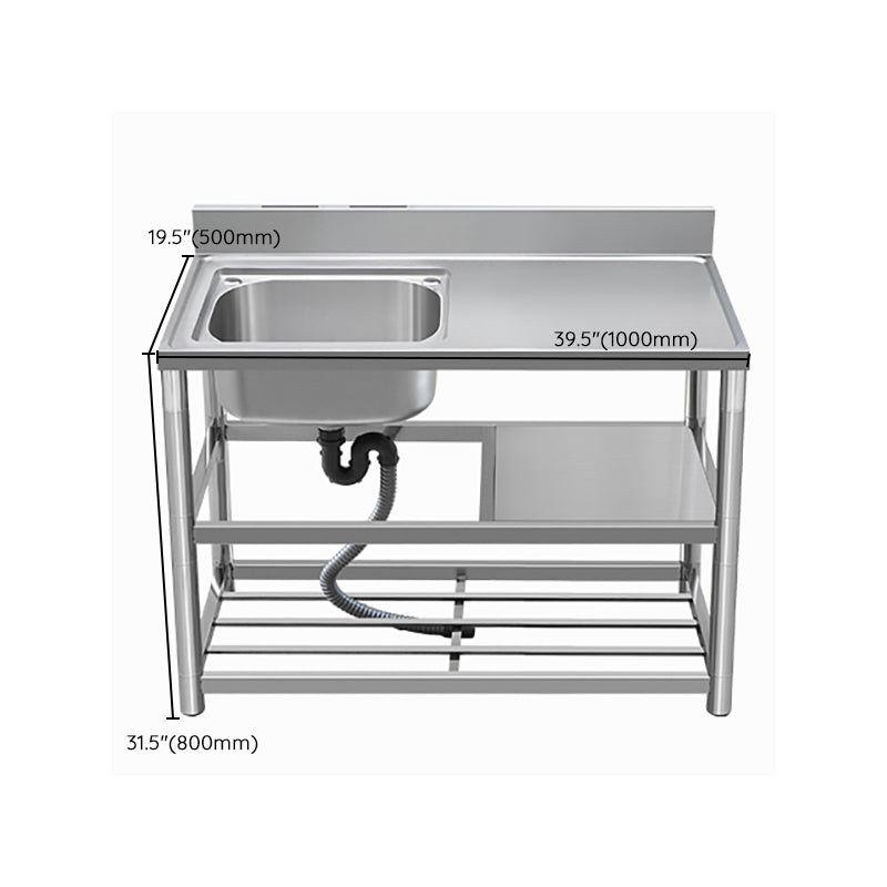 Modern Style Kitchen Sink All-in-one Stainless Steel Kitchen Sink with Drain Assembly