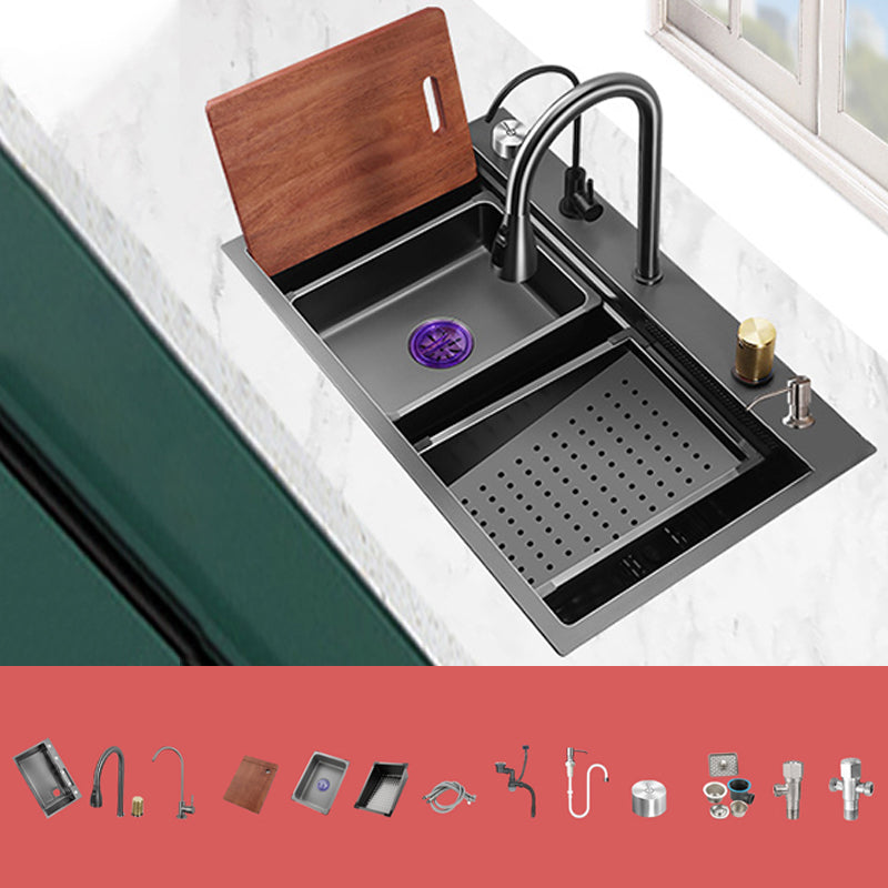 Modern Style Kitchen Sink Noise-cancelling Design Kitchen Double Sink