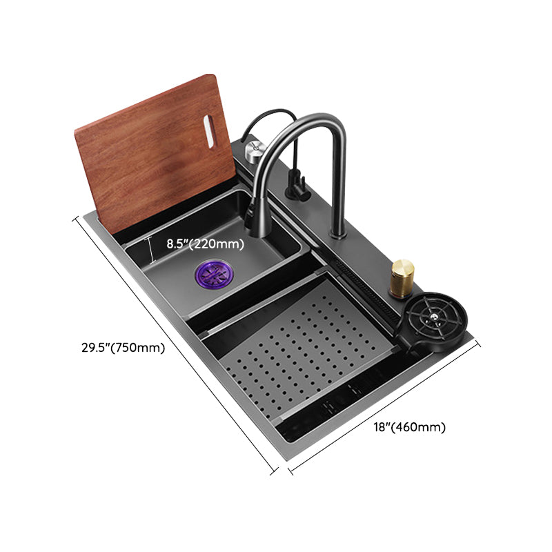 Modern Style Kitchen Sink Noise-cancelling Design Kitchen Double Sink