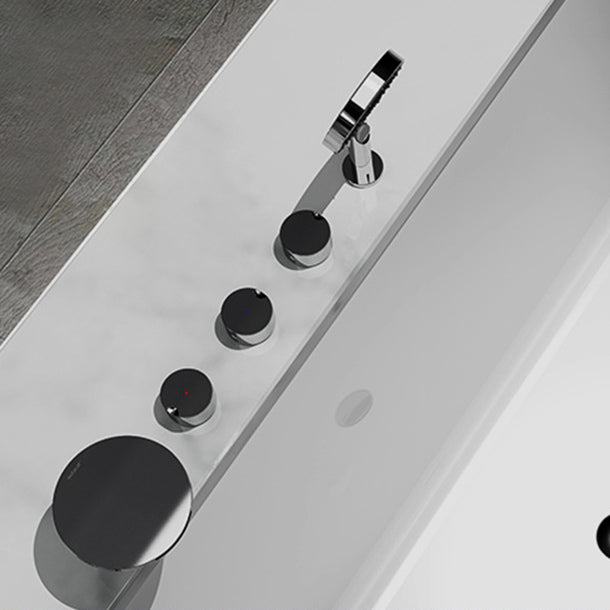 Modern Deck Mounted Metal Tub Faucet Trim Fixed Tub Faucet Trim