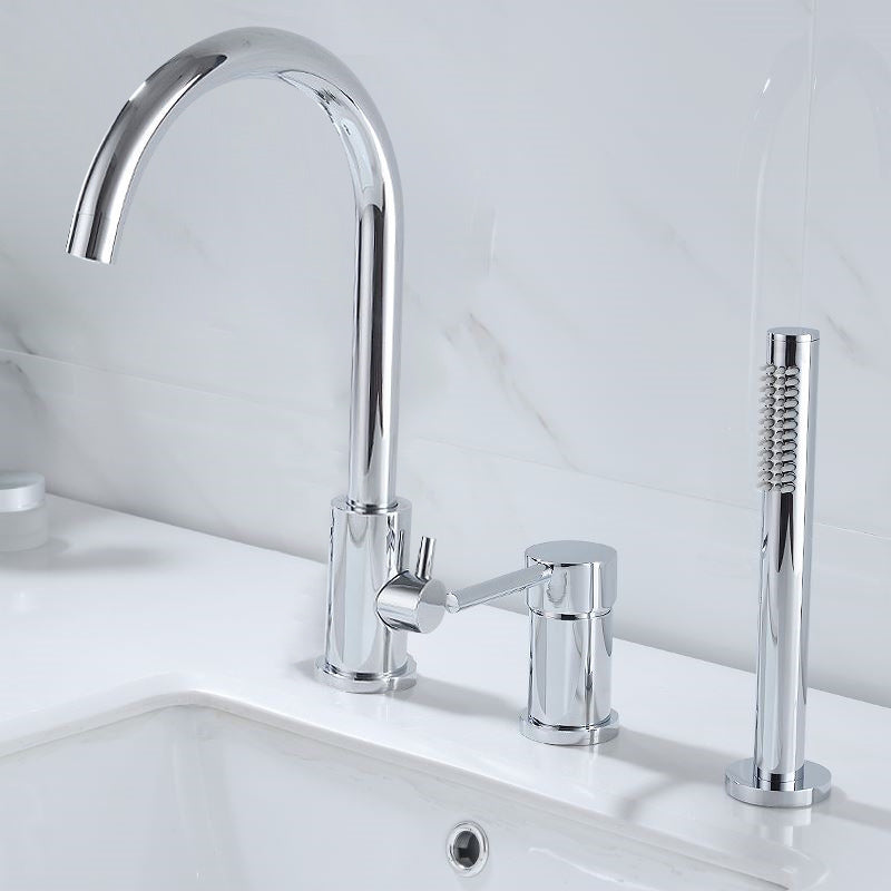 Modern Deck Mounted Tub Faucet Trim Metal Tub Faucet Trim with Hose