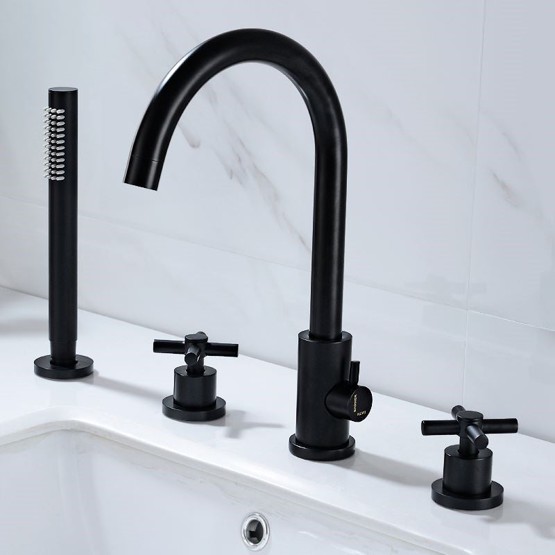 Modern Deck Mounted Tub Faucet Trim Metal Tub Faucet Trim with Hose