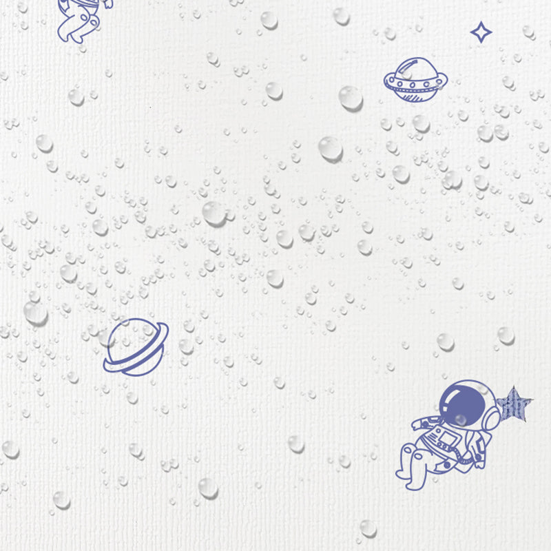 PVC Wall Panel Peel and Stick Cartoon Print Matte Texture Wall Paneling for Living Room