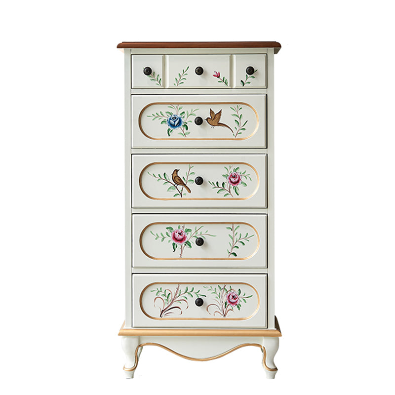 American Traditional Storage Chest Dresser Wooden Dresser with Drawers