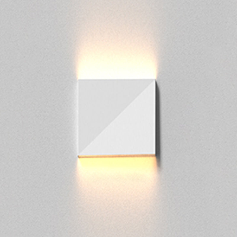 Modernism Wall Sconce Rectangle Shade Sconce Lighting for Bedroom