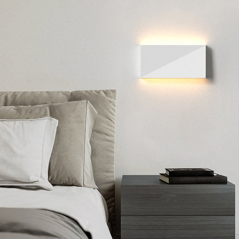 Modernism Wall Sconce Rectangle Shade Sconce Lighting for Bedroom