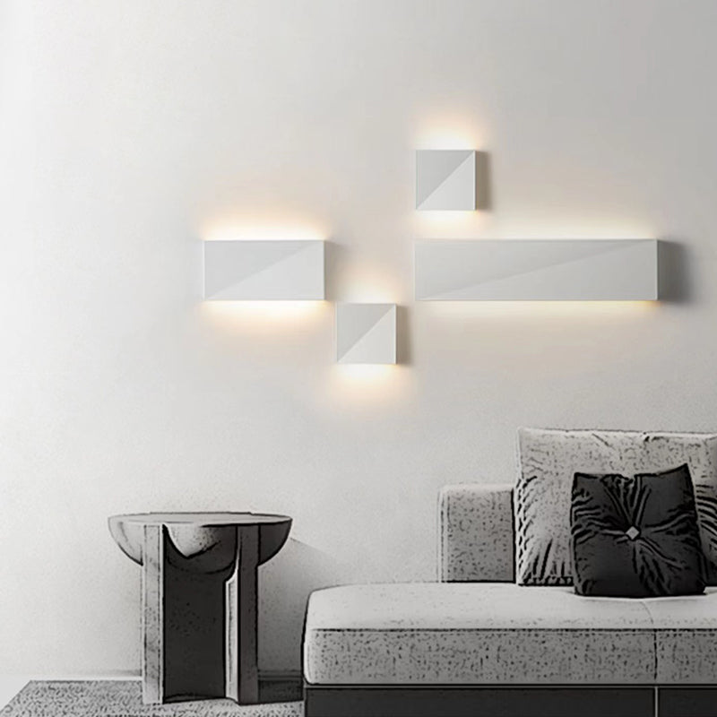 Modernism Wall Sconce Rectangle Shade Sconce Lighting for Bedroom