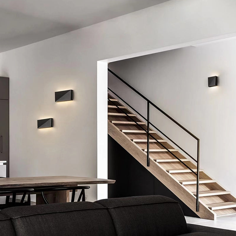 Modernism Wall Sconce Rectangle Shade Sconce Lighting for Bedroom