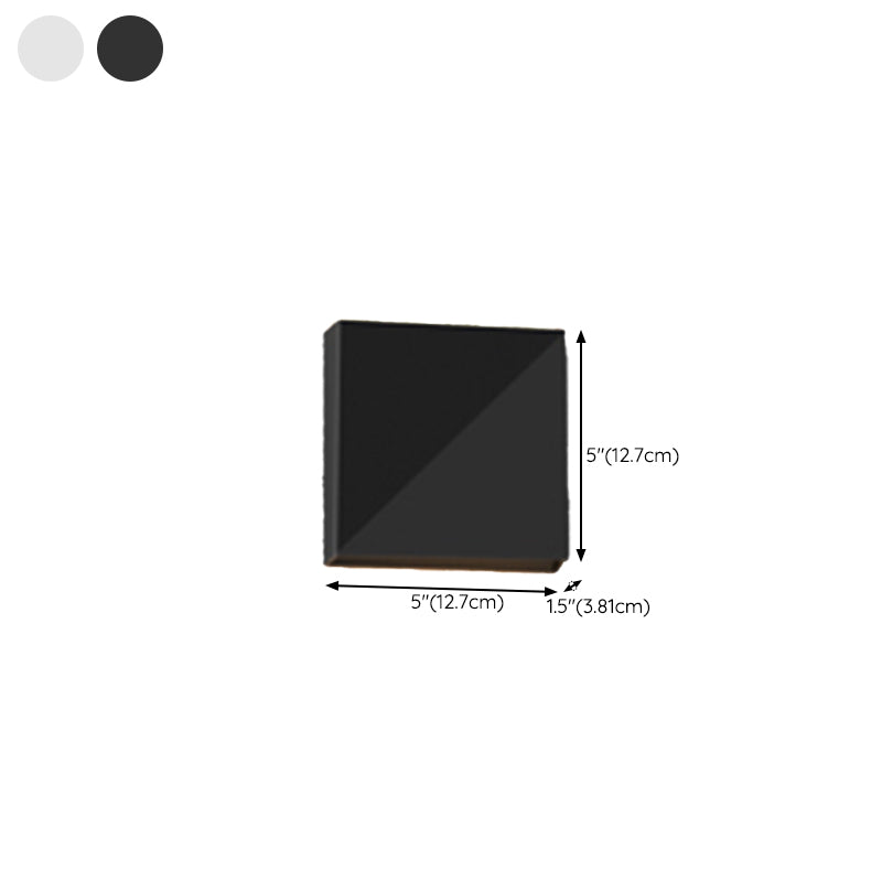 Modernism Wall Sconce Rectangle Shade Sconce Lighting for Bedroom