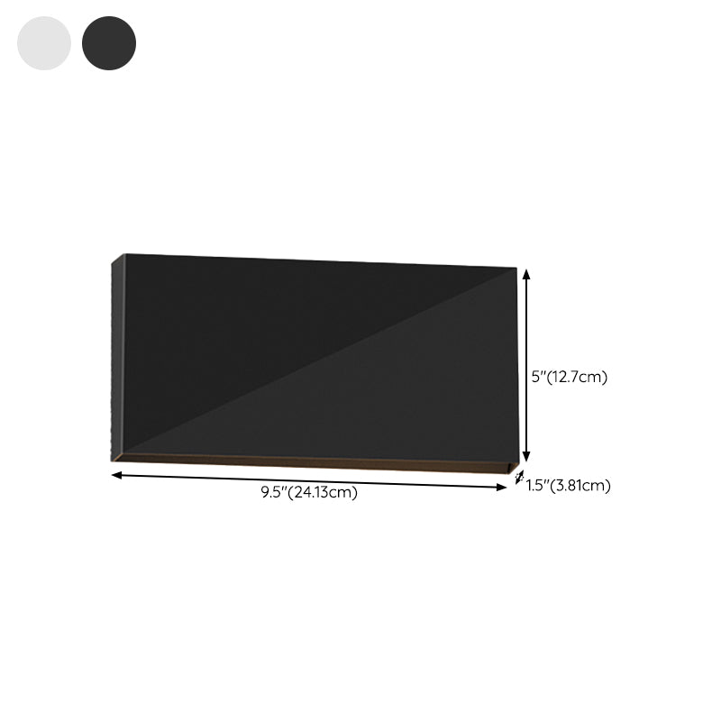 Modernism Wall Sconce Rectangle Shade Sconce Lighting for Bedroom