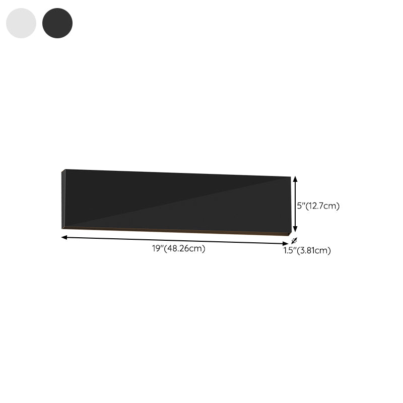 Modernism Wall Sconce Rectangle Shade Sconce Lighting for Bedroom