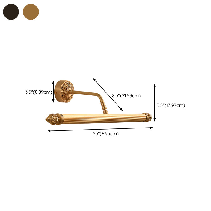 Modern Vanity Lighting Brass LED Wall Light Fixture for Bathroom