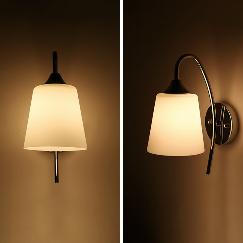 Contemporary Vanity Lighting Glass Wall Light Fixture for Bathroom