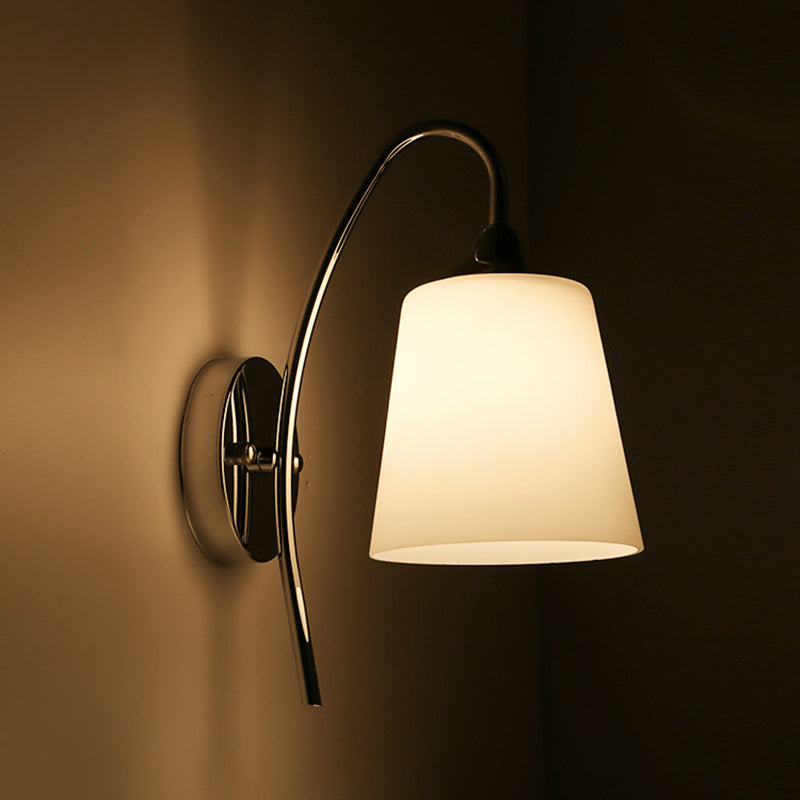 Contemporary Vanity Lighting Glass Wall Light Fixture for Bathroom