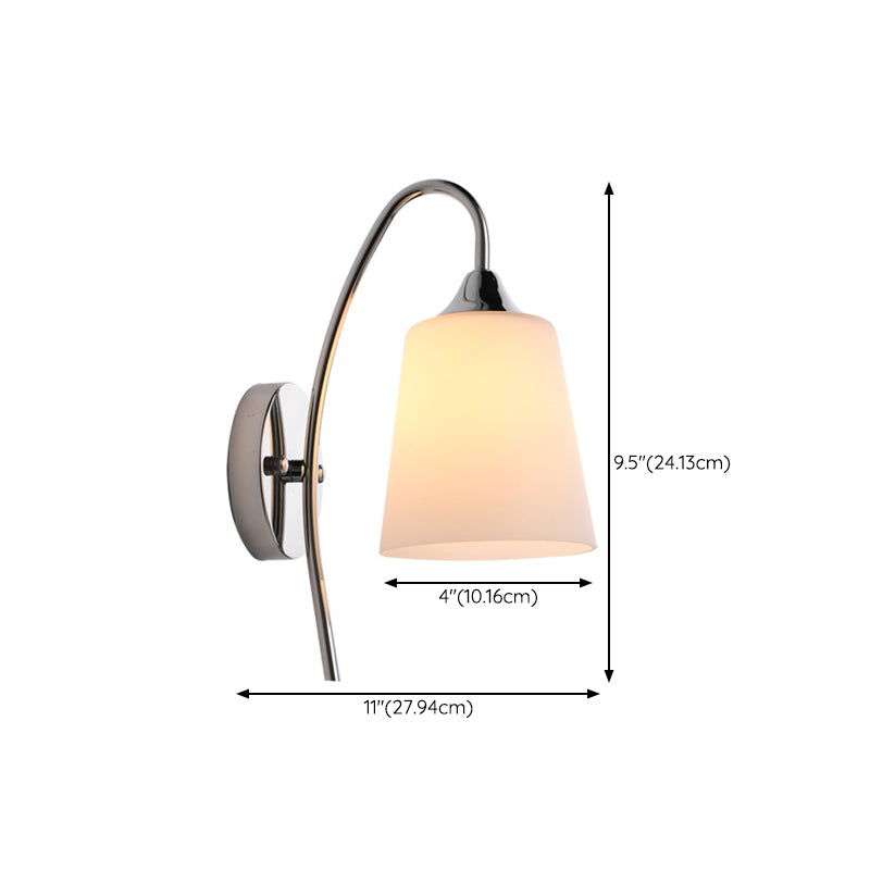 Contemporary Vanity Lighting Glass Wall Light Fixture for Bathroom