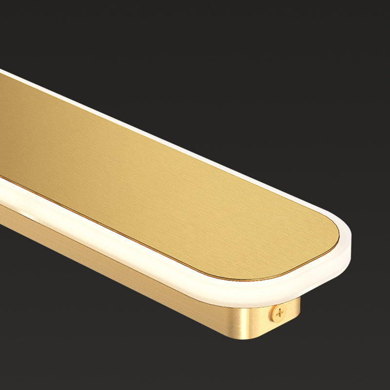 Modern Metal Wall Sconce LED Linear Shape Vanity Lamp with Acrylic Shade for Bathroom