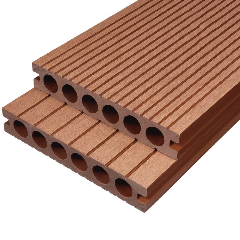 Outdoor WPC Flooring Rectangle Traditional Style Waterproof Nail Flooring