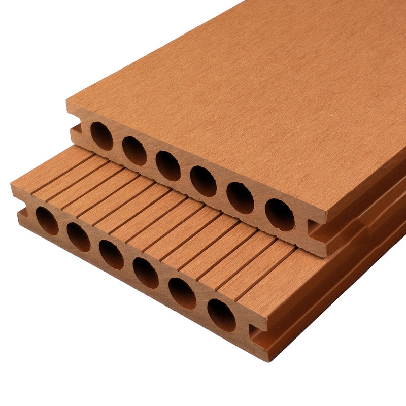 Outdoor WPC Flooring Rectangle Traditional Style Waterproof Nail Flooring