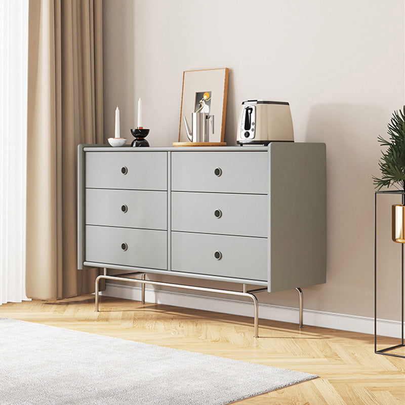 Horizontal Double Dresser Contemporary Dresser with Storage for Home