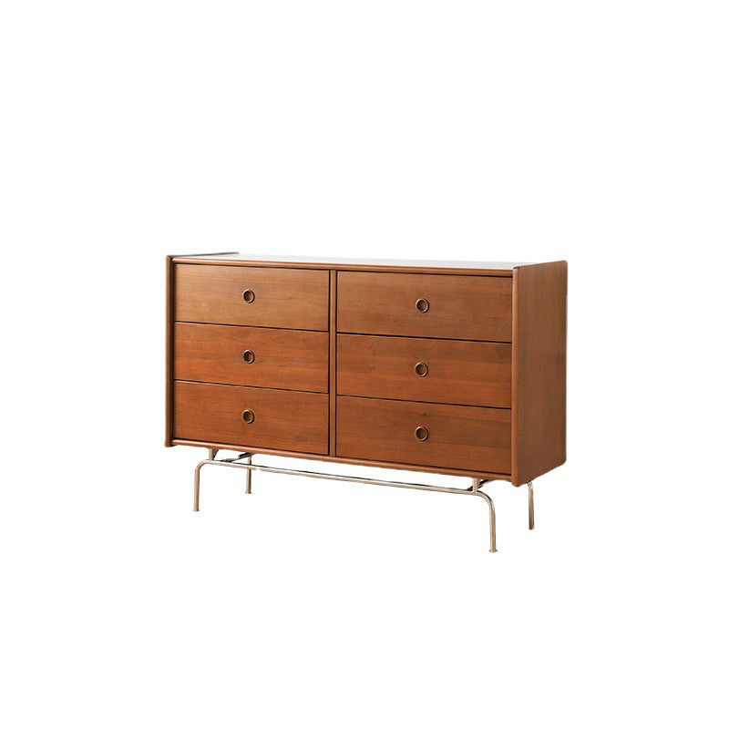 Horizontal Double Dresser Contemporary Dresser with Storage for Home