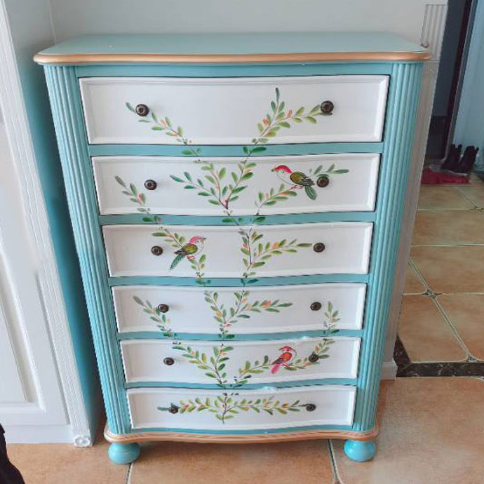 Traditional Storage Chest Solid Wood Dresser with 6/4/5 Drawers